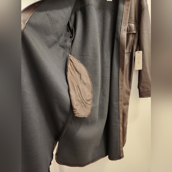NWT Simons RD style vegan leather coat / dress - Picture 4 of 8